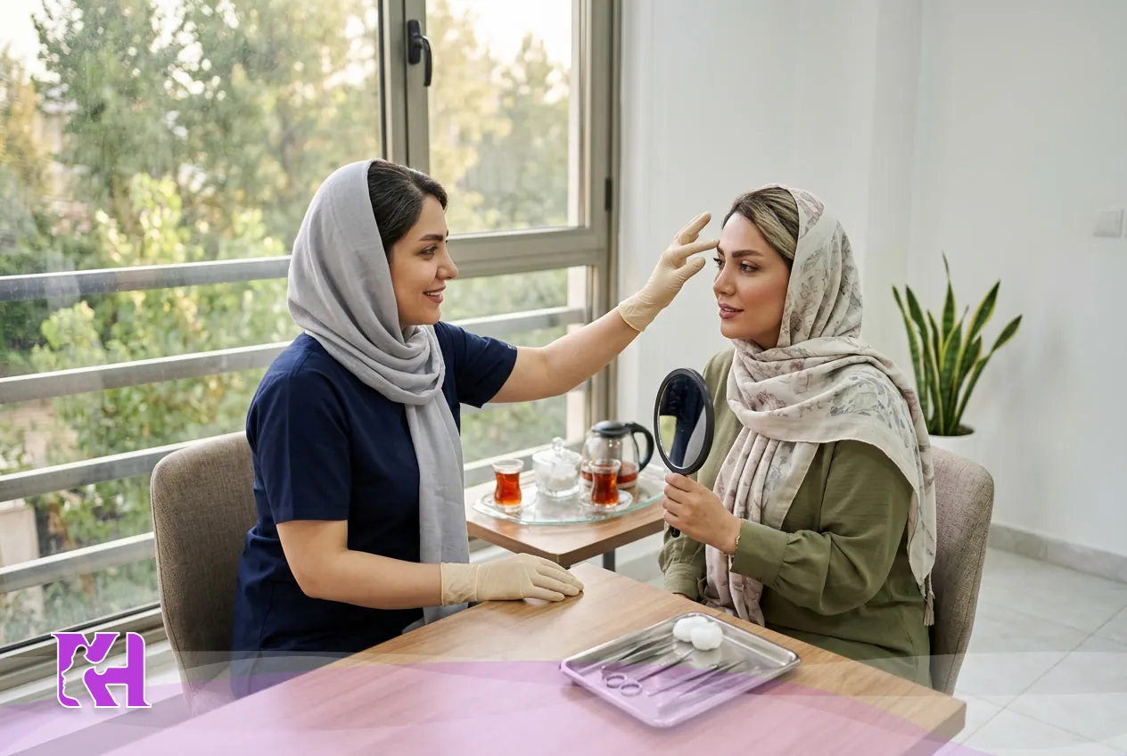 لیفت ابرو با نخ در ساری؛ نحوه عملکرد نخ‌ها