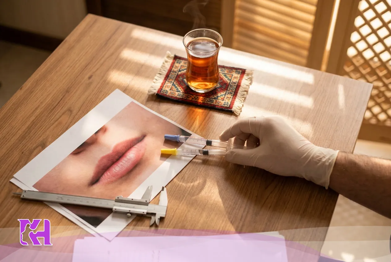 مقایسه فیلر مناسب برای لب طبیعی و حجم‌دهی بیشتر