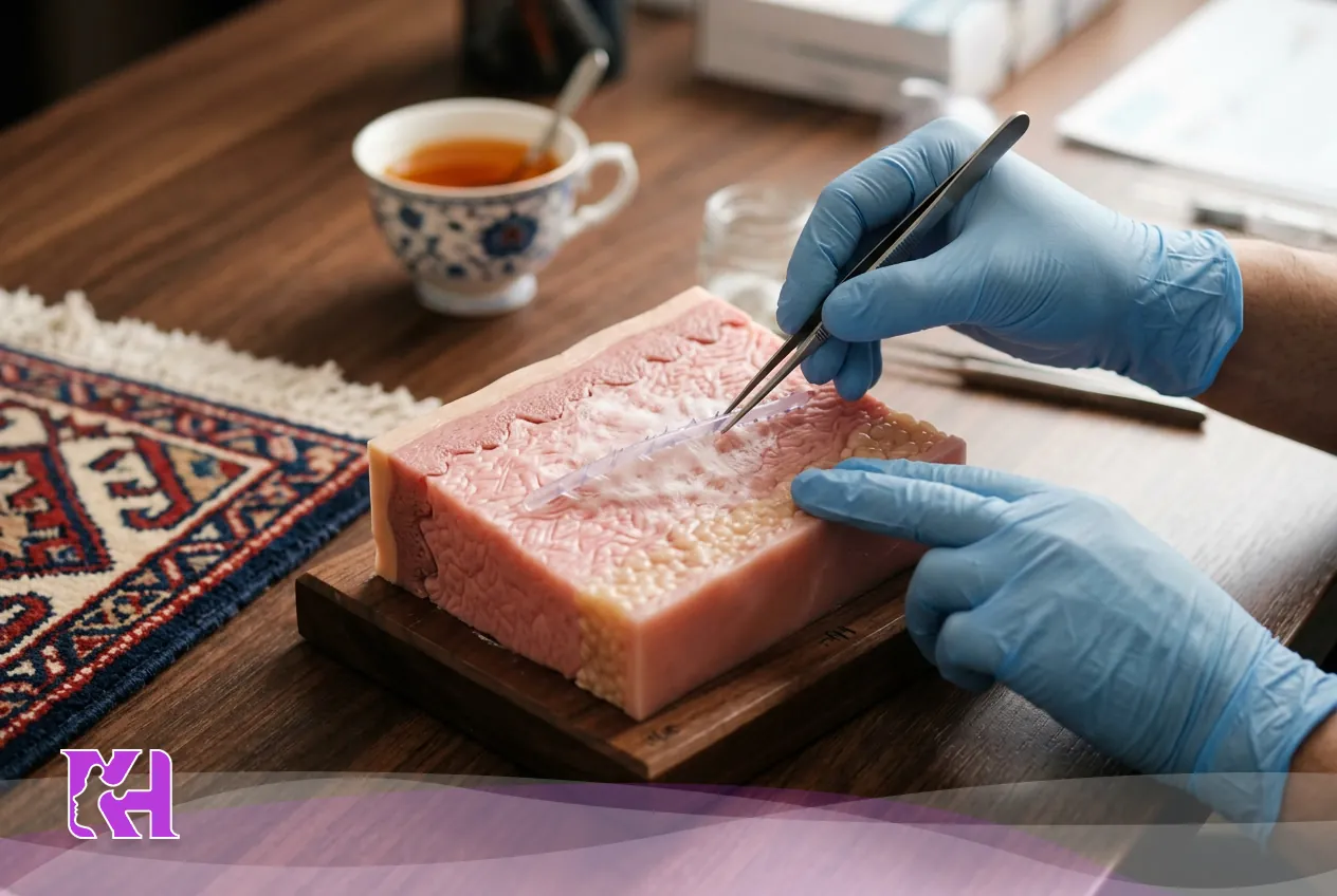 وضعیت پوست پس از جذب نخ لیفت