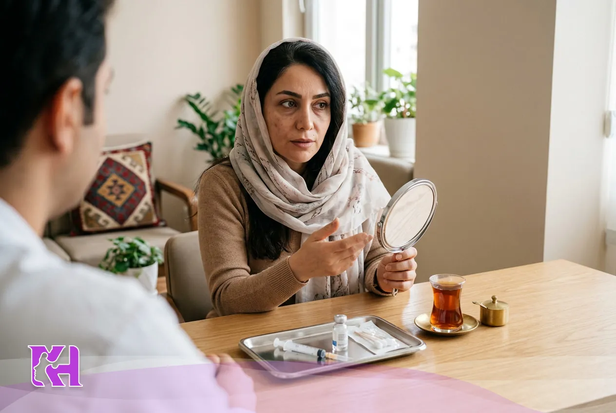 تورم و التهاب اولیه پس از تزریق فیلر زیر چشم