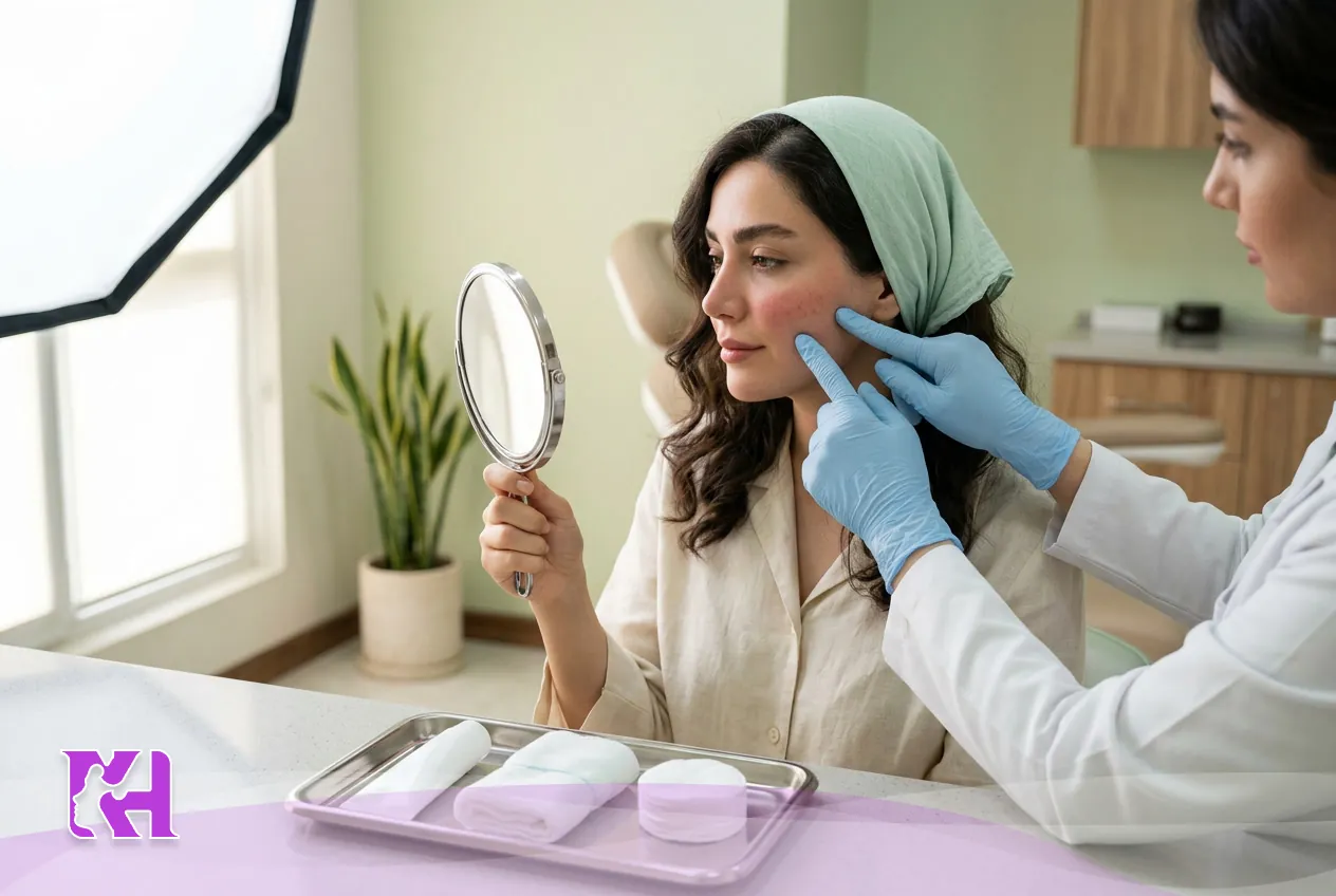 کرم ترمیم‌کننده بعد از آر اف برای کاهش خشکی و قرمزی پوست