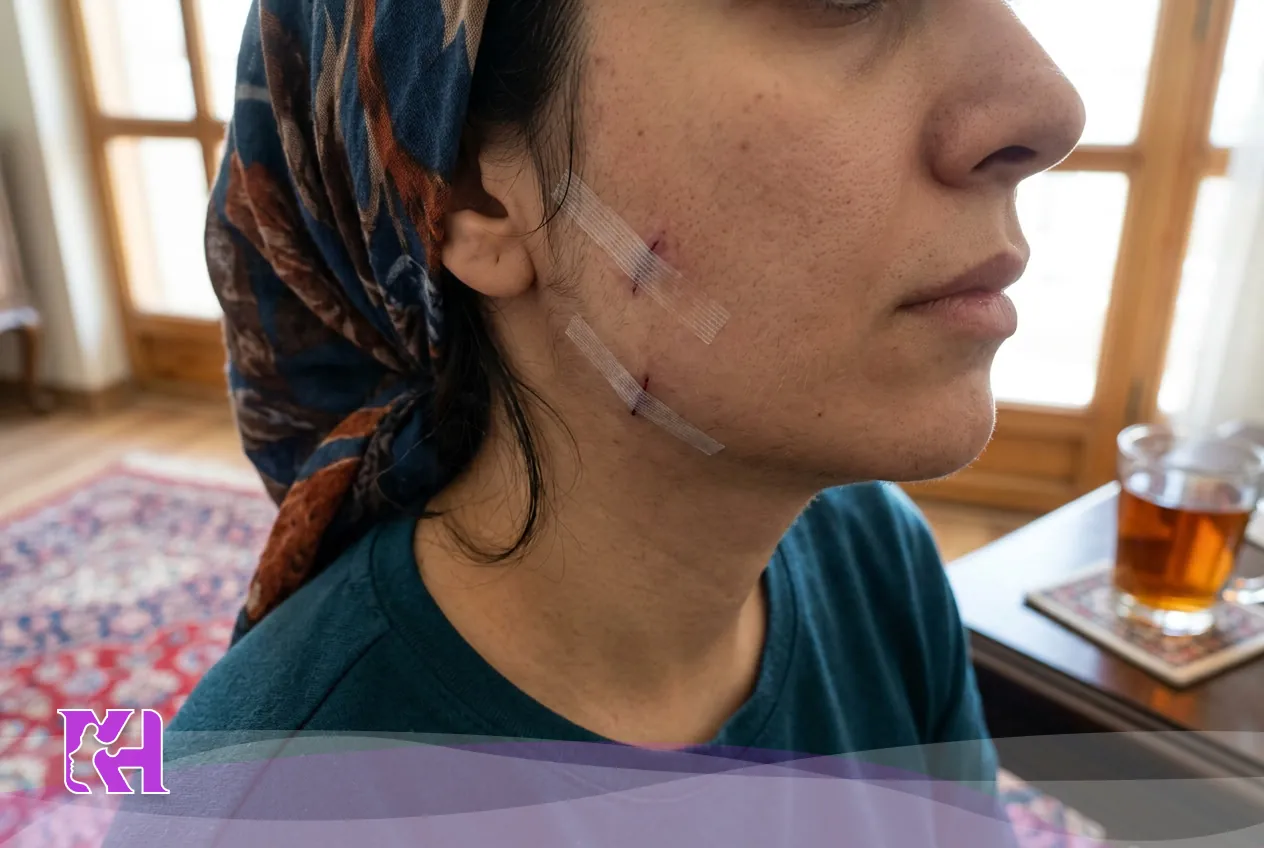 مدت زمان مناسب استفاده از چسب بعد از لیفت با نخ