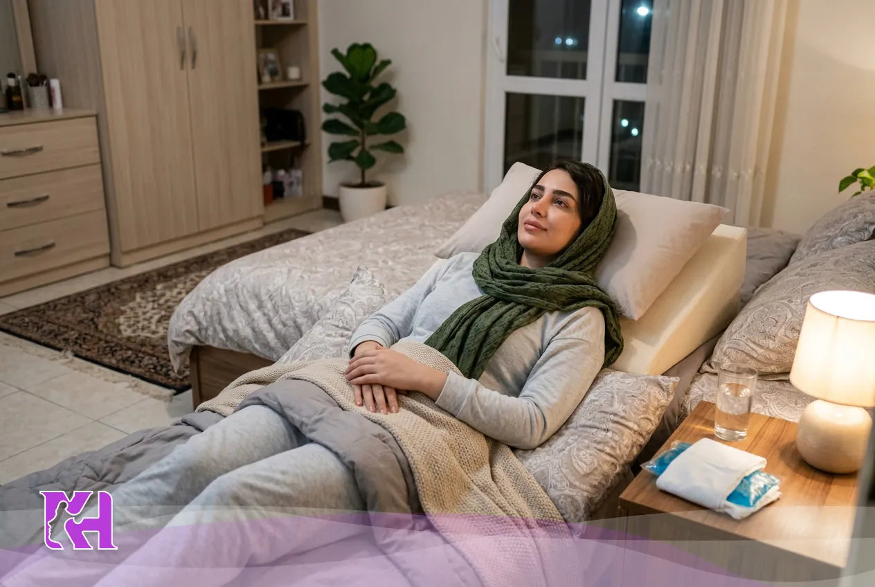 خوابیدن بعد از تزریق ژل لب