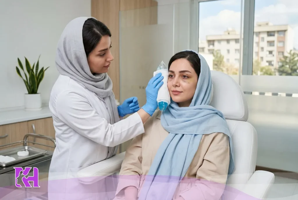 کبودی بعد از تزریق فیلر زیر چشم