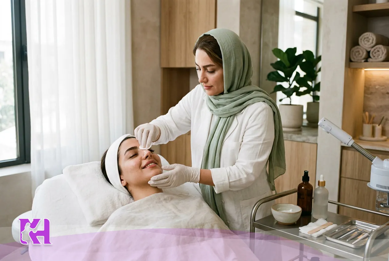 فیشیال برای منافذ باز پوست